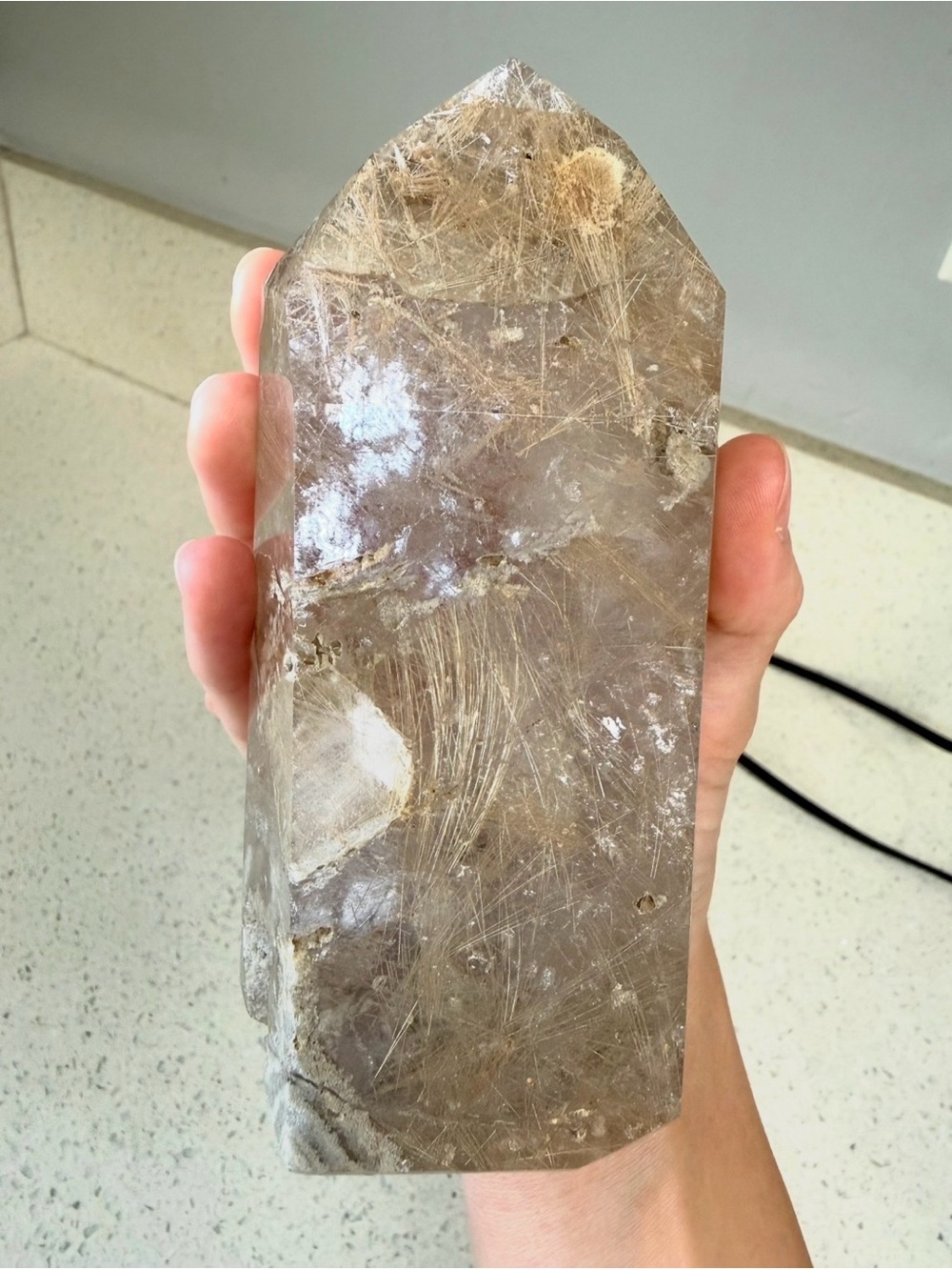 HUGE Rutilated Shaman Dream Garden Quartz Tower